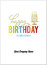 Select a verse or write your own. Rainbow Birthday Name Card D8158U-4W
