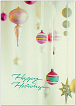 Vintage Ornaments Holiday Card H8206KW-AA