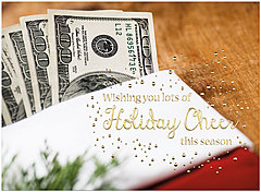 Money Stocking Holiday Card H8209U-AA