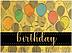 Golden Birthday Card A9000G-W