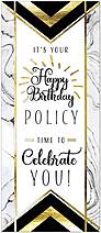 Policy Glitz Birthday Card A9030L-X