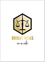 Birthday Scales Greeting Card A9038U-X