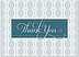 Pattern Thank You Card A9064D-X