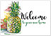 Pineapple Welcome Card D9054D-X