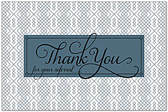 Pattern Referral Thank You Postcard D9066P-Z