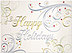 Elegant Swirls Holiday Card H9147G-4A