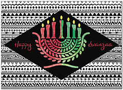 Kwanzaa Candles Card D9204U-A