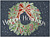 Graphic Wreath Holiday Card H9163U-A