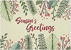 Red Berry Greetings Holiday Card H9168KW-AA