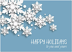 Snowflakes Holiday Card D9176U-A