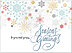 Colorful Snowflakes Holiday Card H9177U-AA