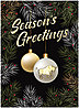 Bull Ornament Holiday Card H9189U-AA