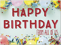 Party From All Birthday Card A1406U-X