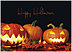 Pumpkin Glow Halloween Card D1457D-Y