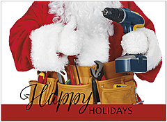 Fix-It Santa Holiday Card D1546U-A