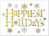 Glistening Snowflakes Holiday Card H1522G-AAA