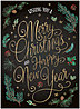 Christmas Greenery Holiday Card H1528U-AA