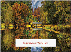 Autumn Bridge Die Cut Card H1515U-AAA