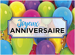 Joyeux Anniversaire Balloon Border D1655U-Y