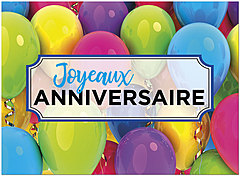 Joyeaux Anniversaire Balloon Border D1655U-Y
