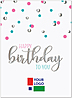 Confetti Logo Card D1666U-4W