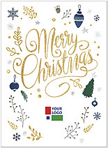 Christmas Icons Logo Card D1779U-4B