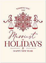 Snowflake Scales Holiday Card H1764Z-AAA