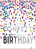 Confetti Shower Birthday Card A2254S-W