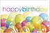 Rainbow Balloons Postcard A2268P-ZZ
