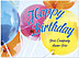Bright Balloons Name Card D2307U-V