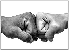 Fist Bump Notecard D2294D-Y