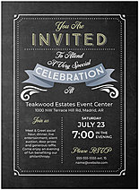 Chalkboard Invitation D2321U-V