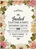 Delicate Floral Invitation D2326U-V