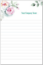 Floral Rose Notepad P2327