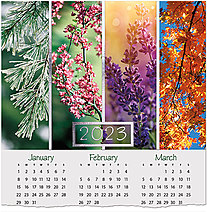 Elegant Seasons Foil Calendar Card C2366U-AAA