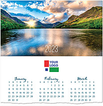 Mountain Lake Logo Calendar Card D2377U-4A