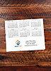 Patterned Photo Calendar Card D2378U-4A