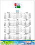 Watercolor Magnetic Promo Calendar D2396Q-4B
