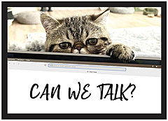 Custom Curious Cat Meme Card D2742D-V