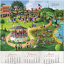 4th of July Picnic Calendar Card C2576U-AA