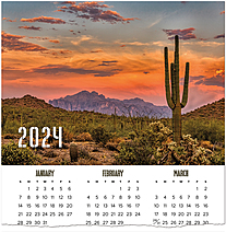 Southwest Sunset Calendar Card C2581U-AA