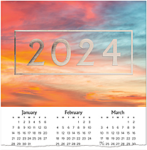 Sunset Foil Calendar Card C2585U-AAA