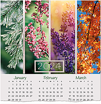 Elegant Seasons Foil Calendar Card C2586U-AAA