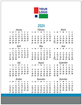 Simple Border Promo Calendar D2600Q-4B