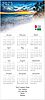 Sunrise Beach Logo Calendar Card D2815U-4A