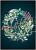 Snow Flocked Wreath H3327G-AAA