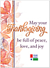 Thanksgiving Peace Logo Card D2986U-4B
