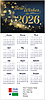 Bright Wishes Foil Calendar Card C2989U-AAA
