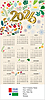 Seasons Icons Foil Calendar Card C2990U-AAA
