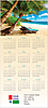 Tropical Oasis Calendar Card C2997U-AA